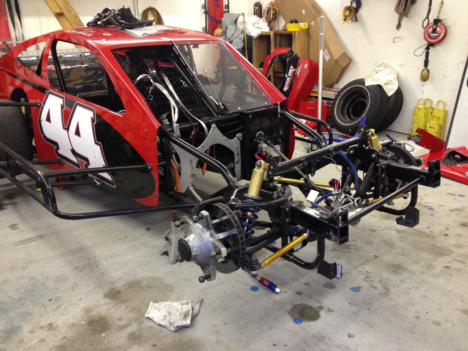 Behind the Scenes — #44 Modified Chassis