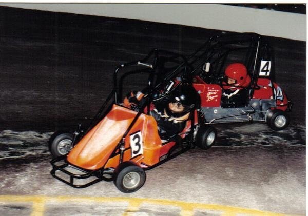 Glenn Logan Jr. — Early Quarter Midget Racing (red car)
